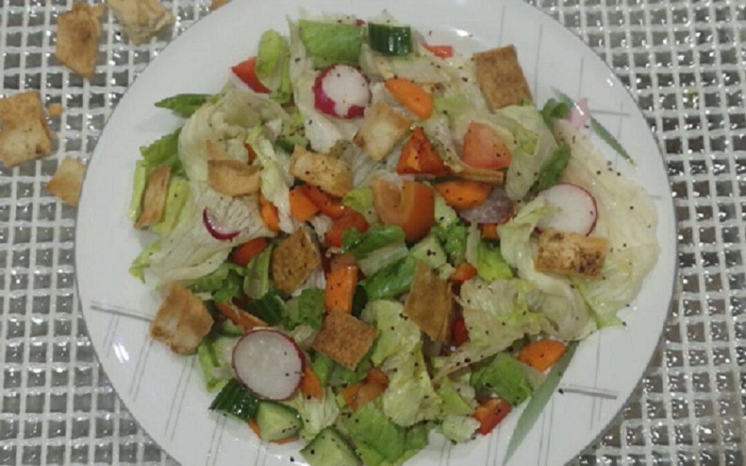 Quick and easy fattoush salad recipe