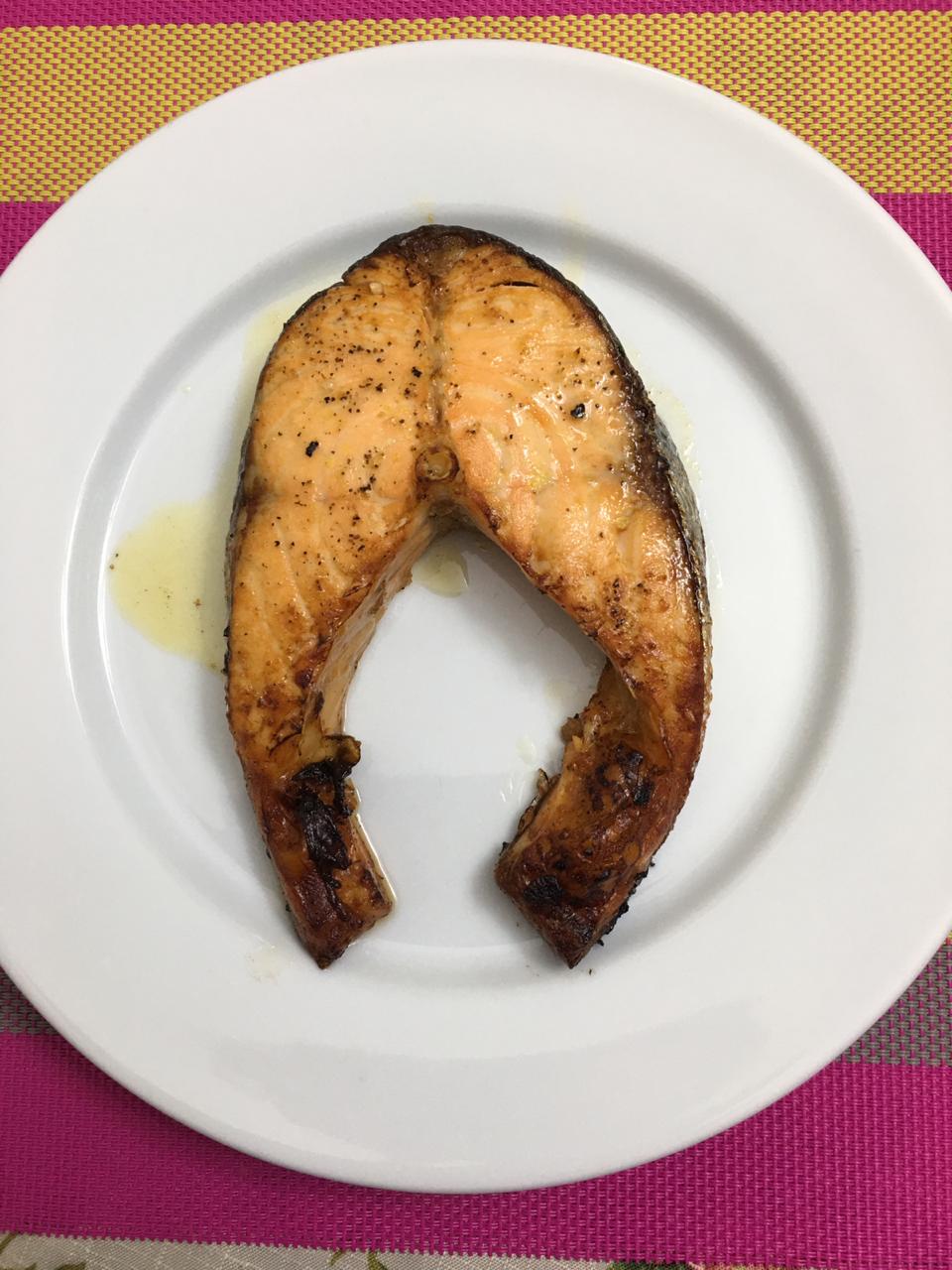 Buttered Salmon in Garlic and Lemon