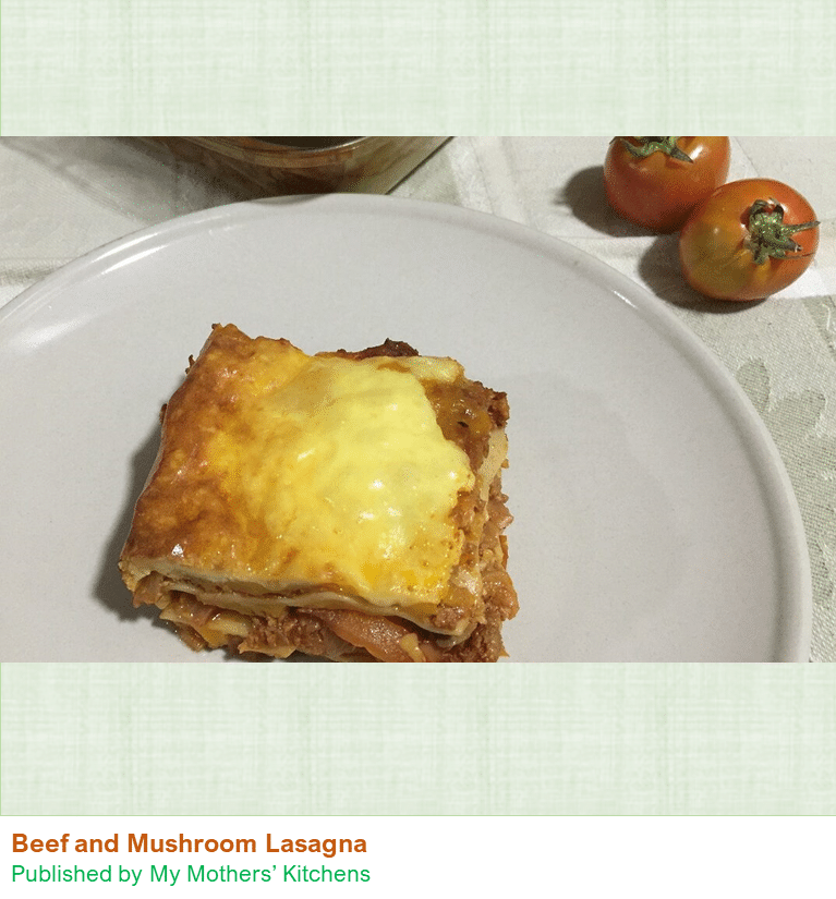 Been and Mushroom Lasagna - Ramadan