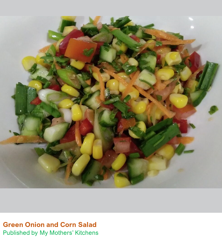 Green Onion and Corn Salad - Ramadan